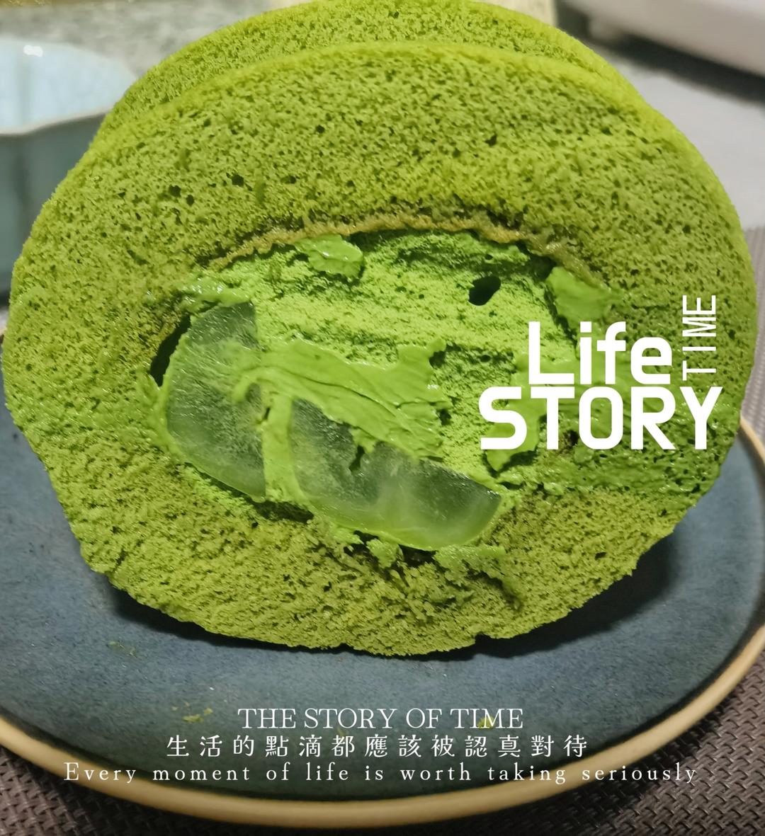 完美抹茶蜜豆蛋糕卷