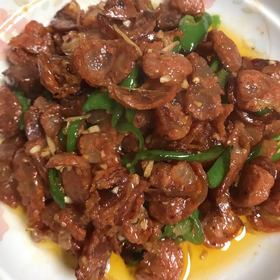 青椒炒香肠