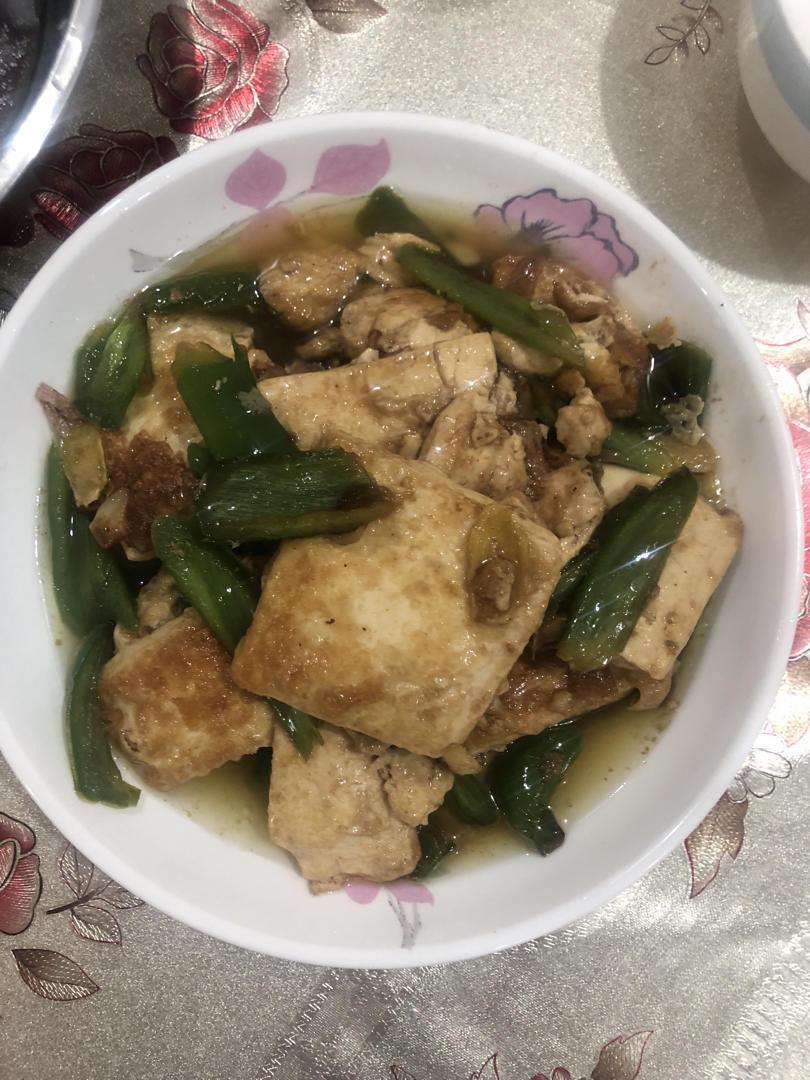 青椒炒豆腐