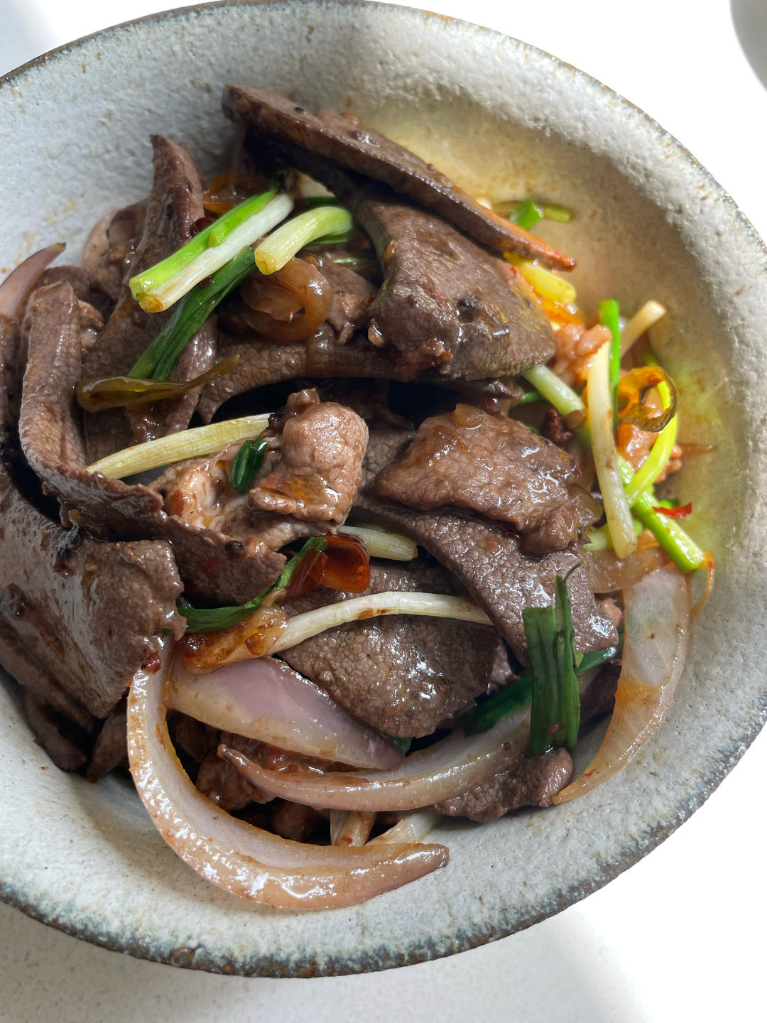 芹菜炒瘦肉猪肝
