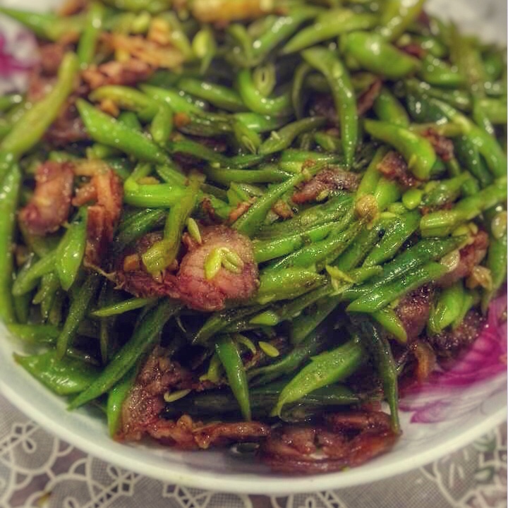 扁豆丝炒香肠