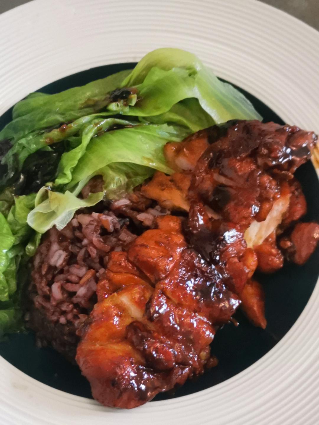 照烧鸡腿饭