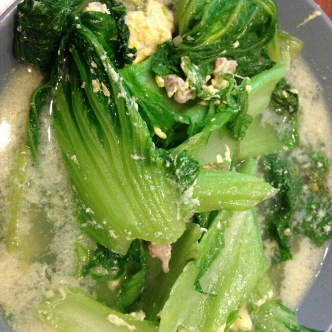 咸蛋芥菜汤