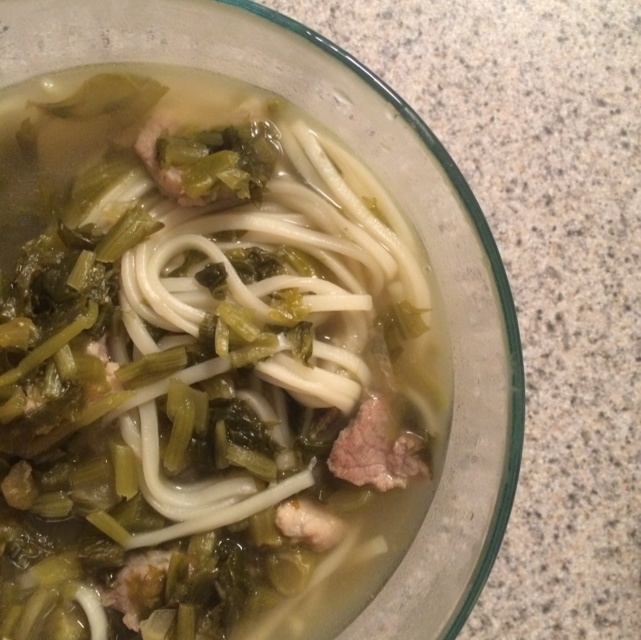 雪菜肉丝面