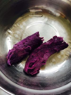 懒人早餐——紫薯饼的做法 步骤1