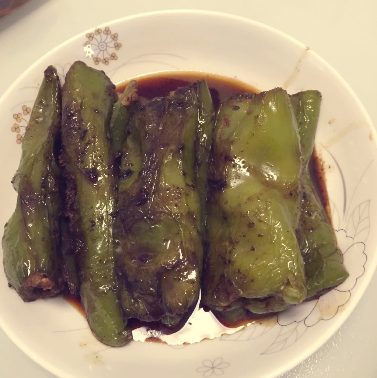 下饭菜肴--青椒酿肉