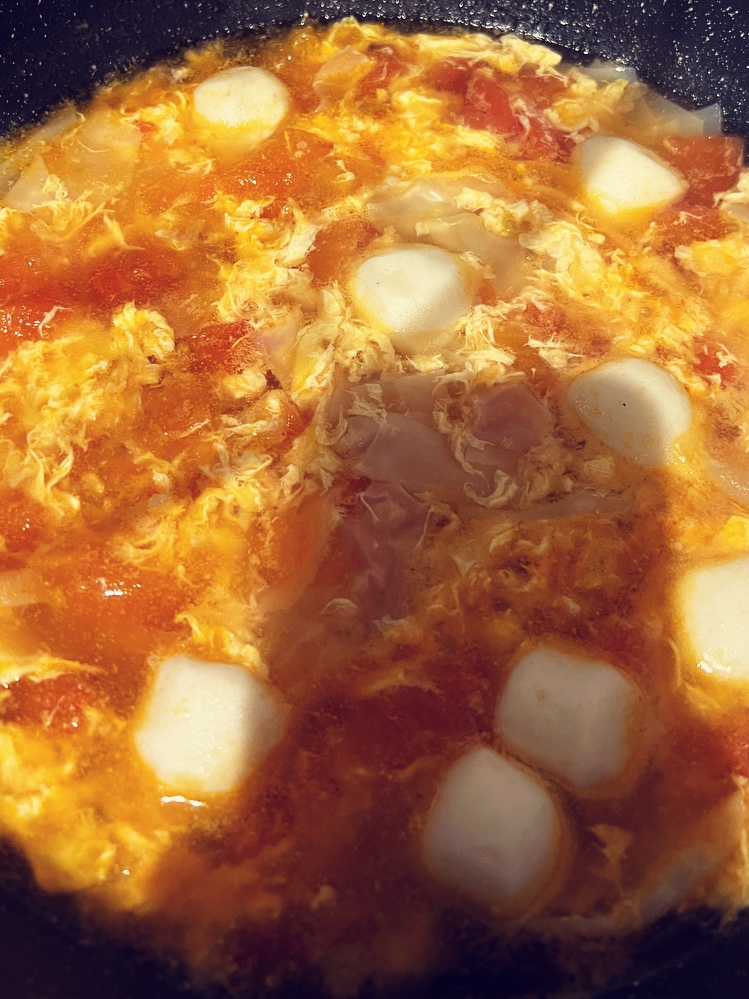 番茄鸡蛋面片汤的做法