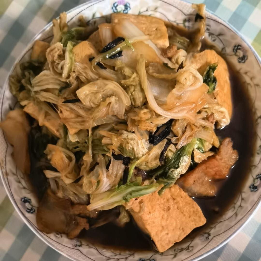 冬季最爱的家常菜！大白菜炖大豆腐或干豆腐