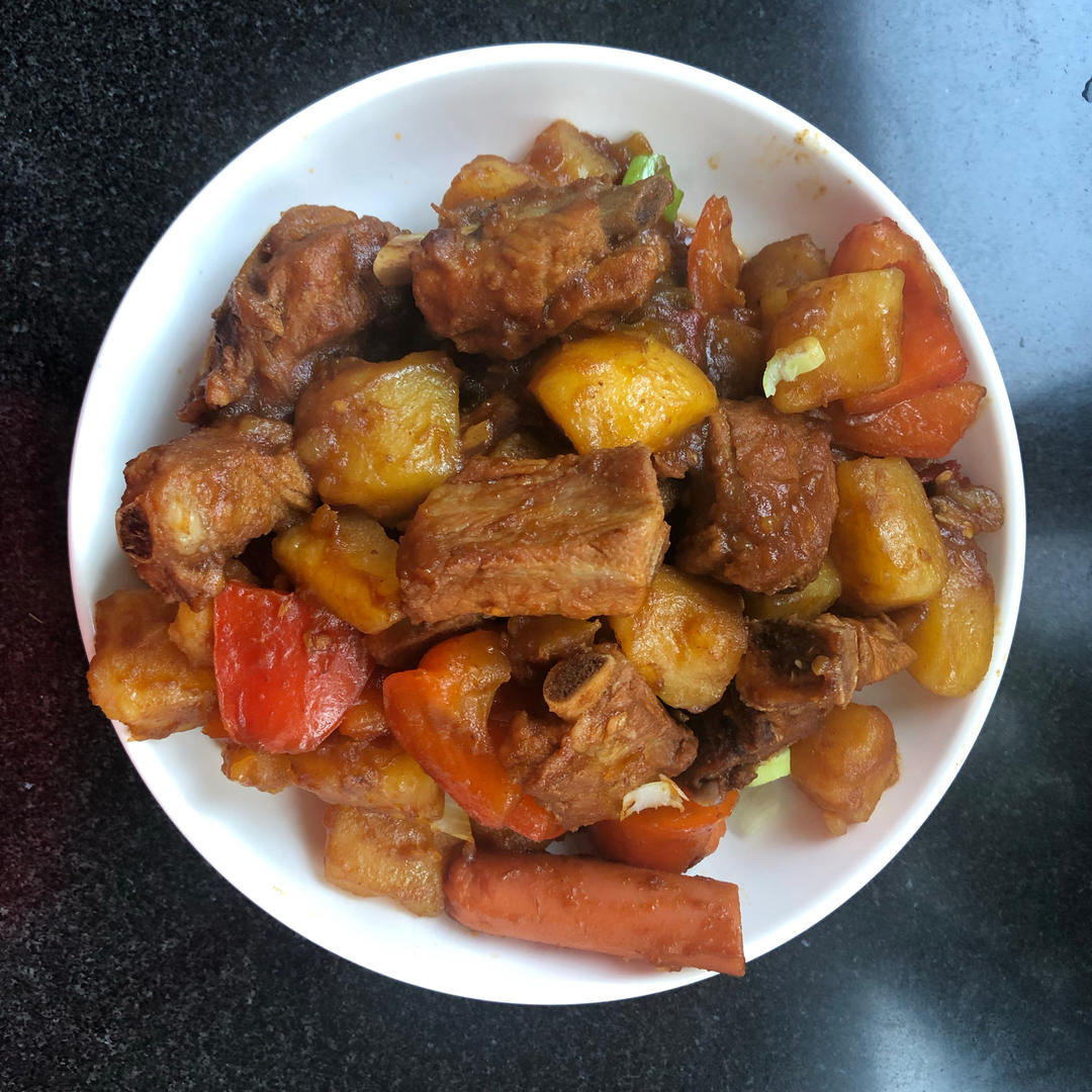 土豆炖排骨