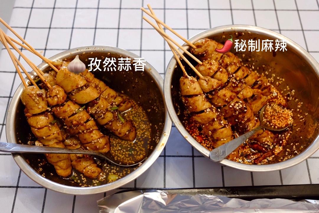 比脏摊儿好吃的烤面筋（附两种万能酱汁）