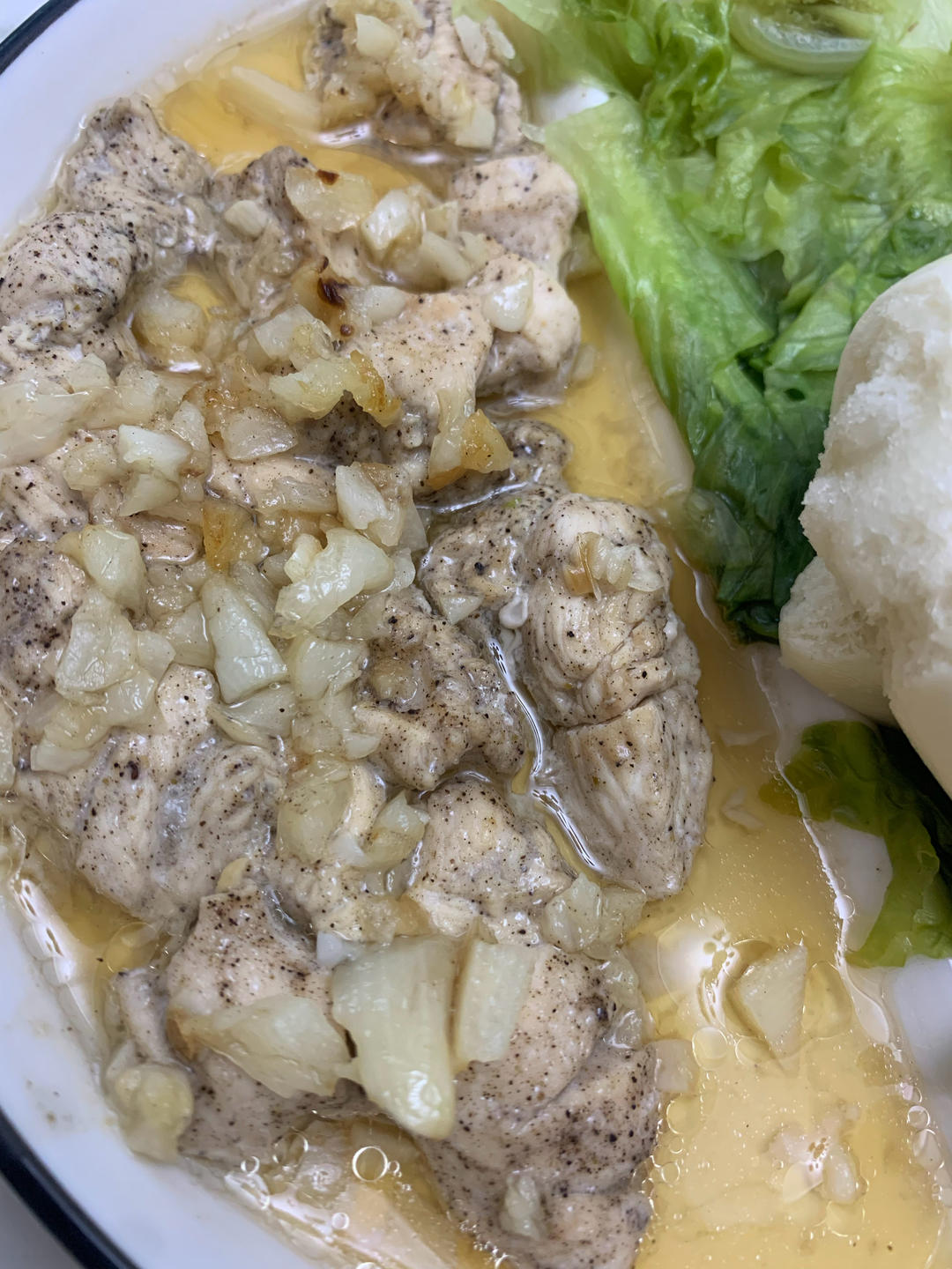 蒜蓉蒸鸡胸（鸡腿）