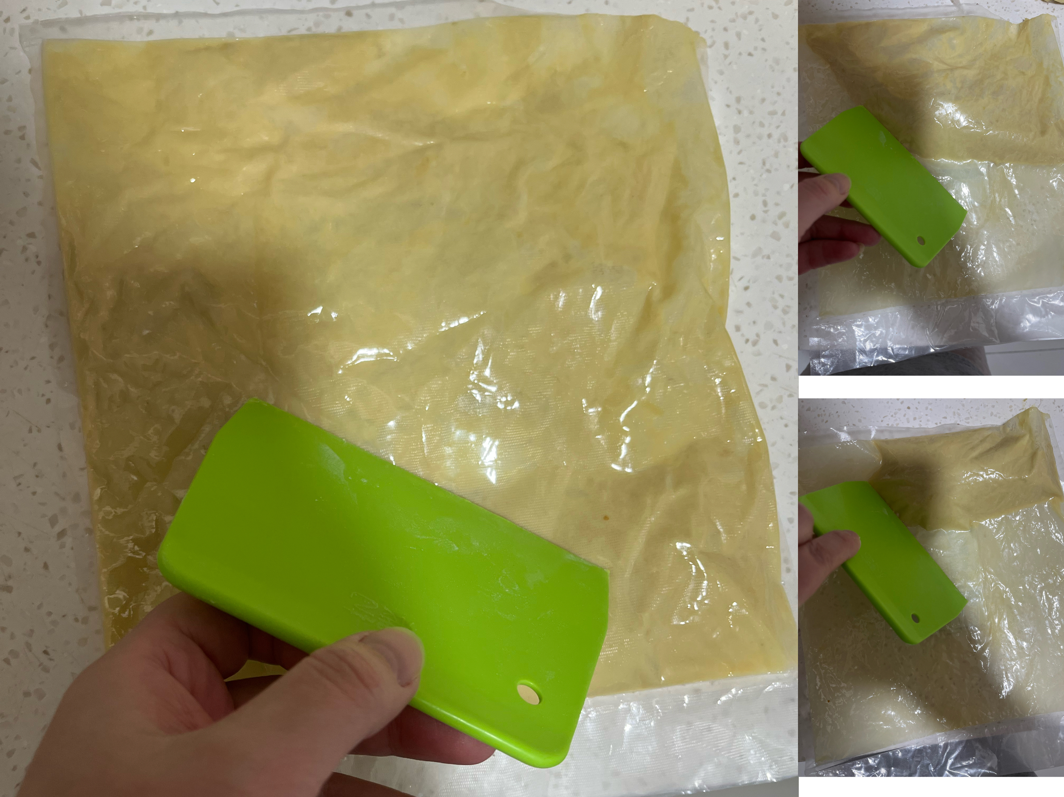 生鲜榴莲果泥(不脏手)分袋保鲜方法的做法 步骤6