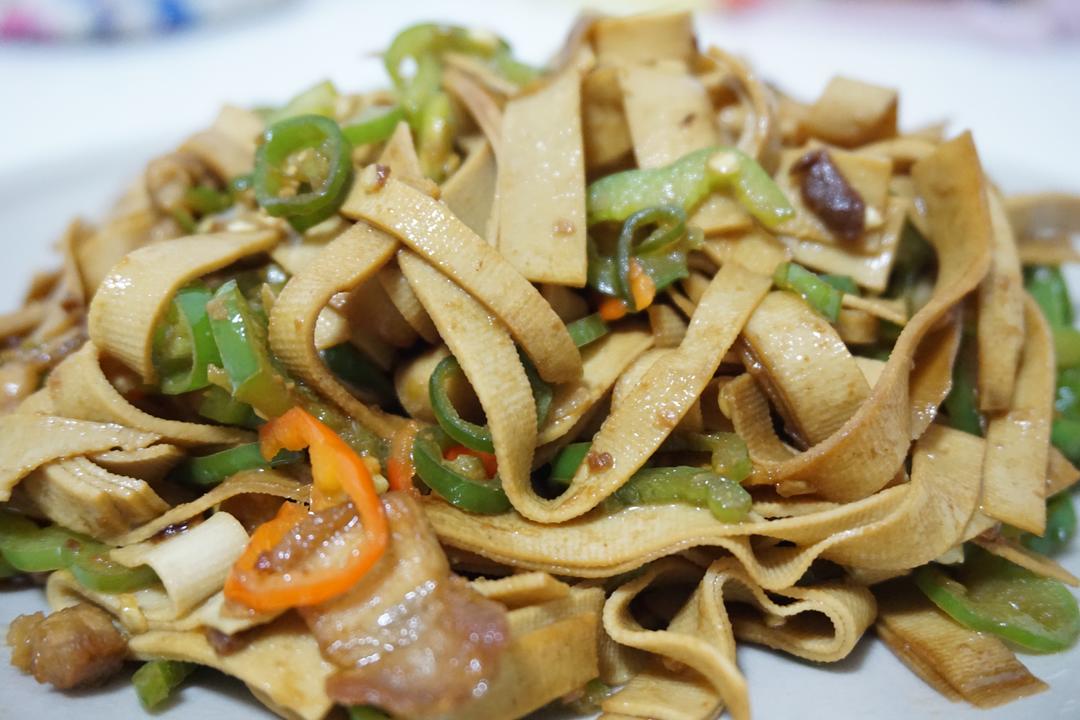 酱炒千张(豆腐皮)的做法