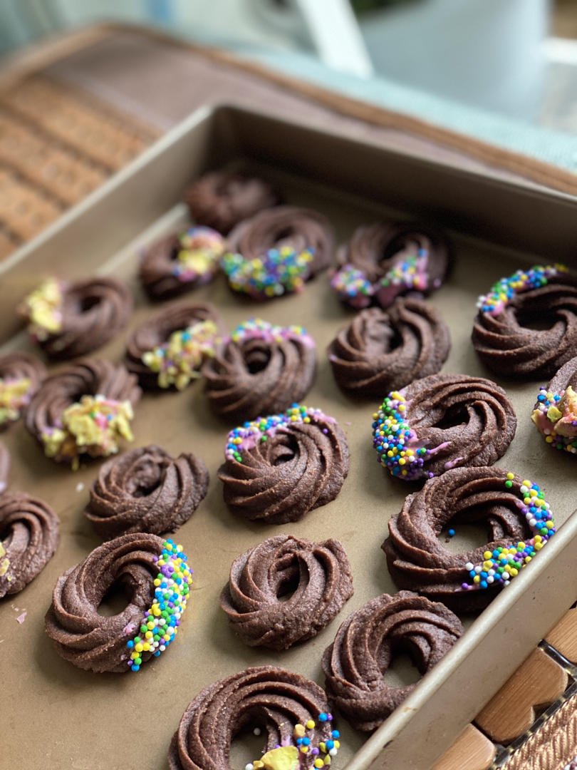 圣诞主题挤花曲奇