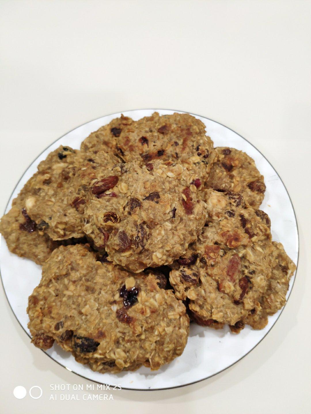 减脂期燕麦香蕉饼干（烤箱版无油无糖）