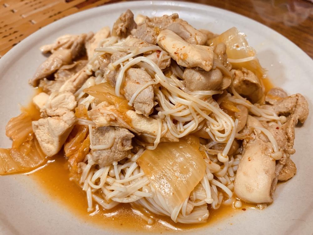 泡菜炒鸡柳