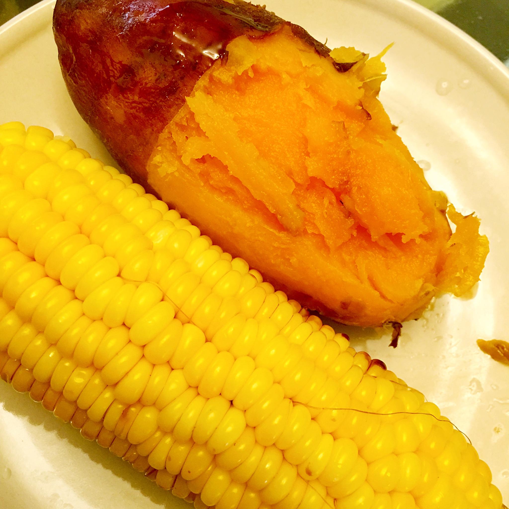 电饭煲版-烀地瓜、玉米 超级香甜