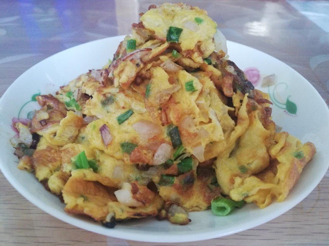 椒香洋葱煎蛋饼