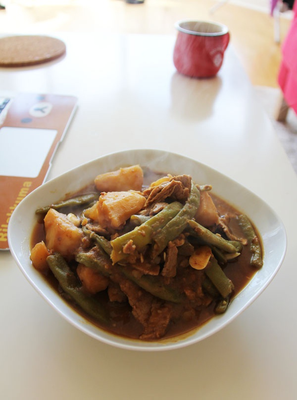 土豆炖豆角