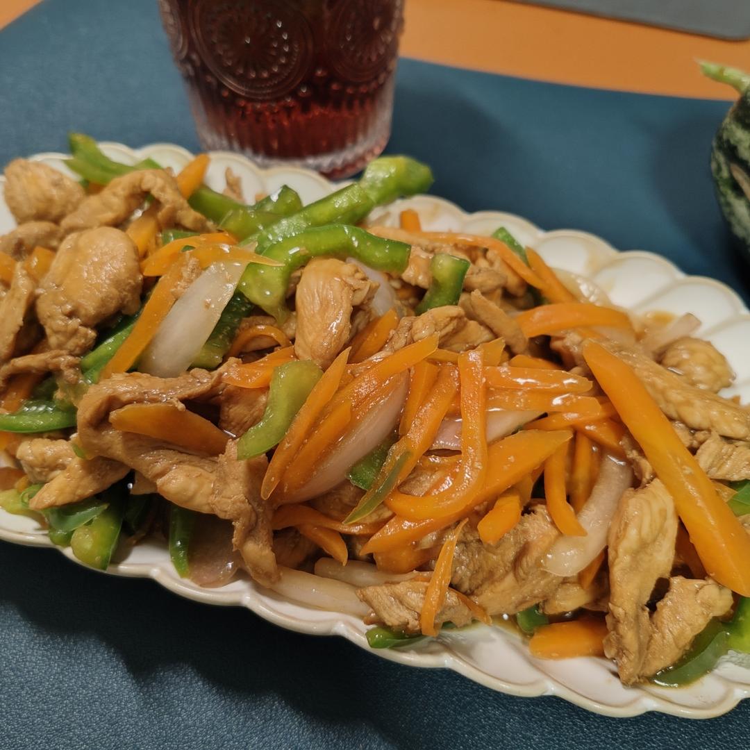 无敌下饭低脂鸡胸肉版鱼香肉丝