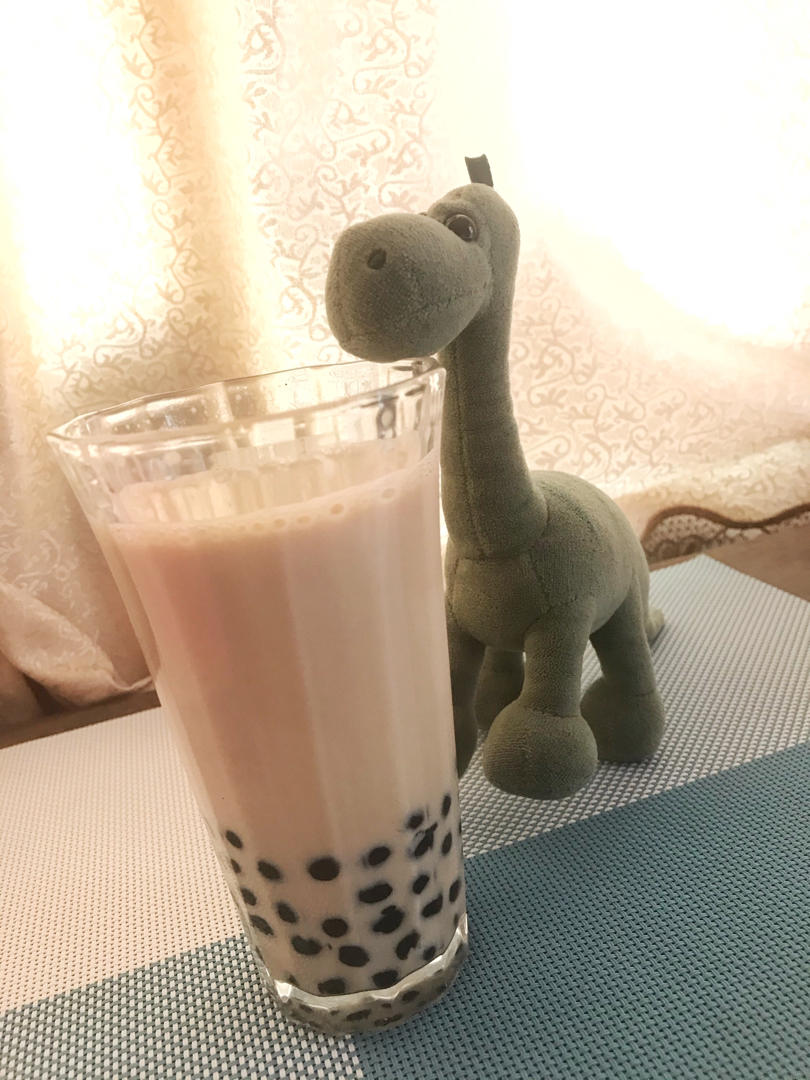 【ZOE菜谱】快手版珍珠奶茶！！好喝不胖！！！