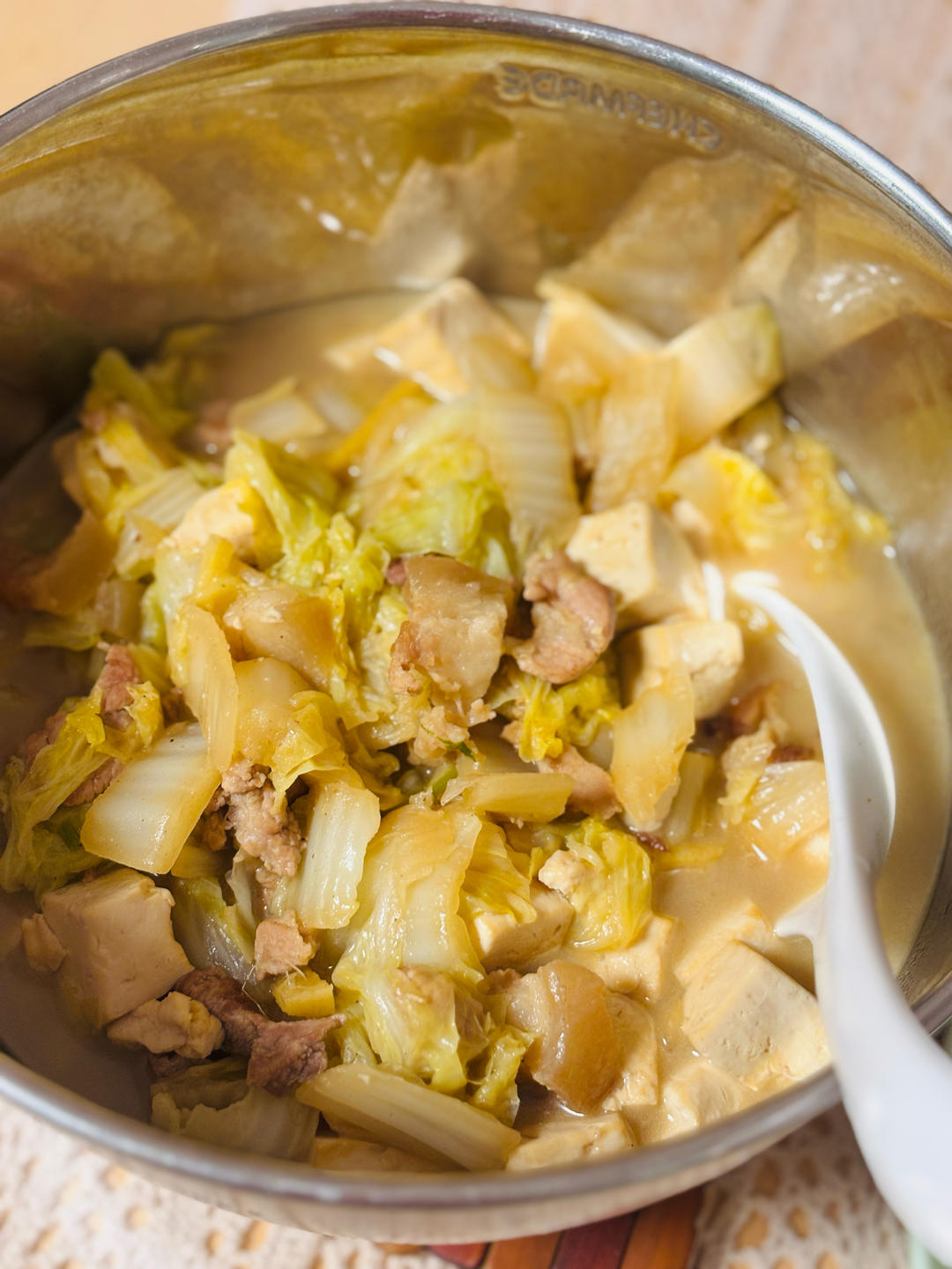 冬季最爱的家常菜！大白菜炖大豆腐或干豆腐