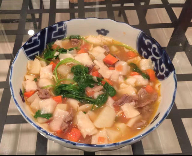 新疆汤饭（揪片子）附揪面片图解