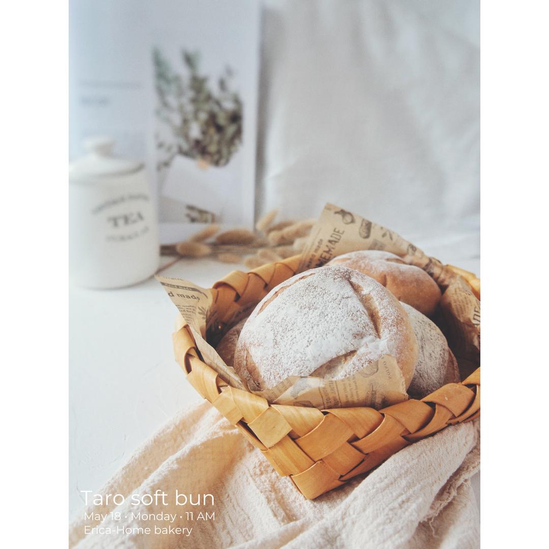 芋泥咸蛋黄麻薯包