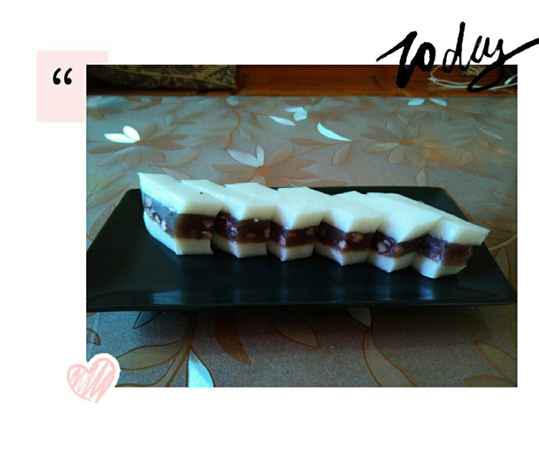 椰汁红豆糕(马蹄粉版)