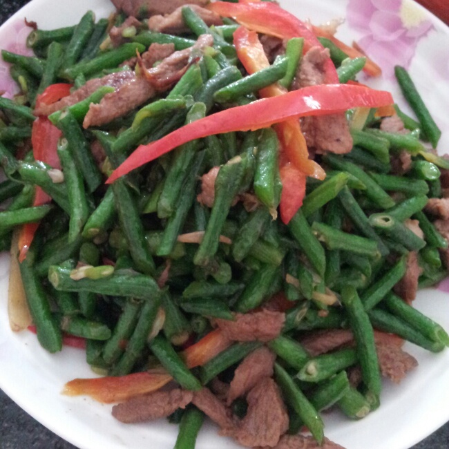 豆角烩肉丸