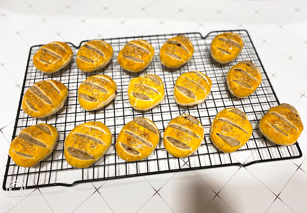 椰香糯米馅老婆饼