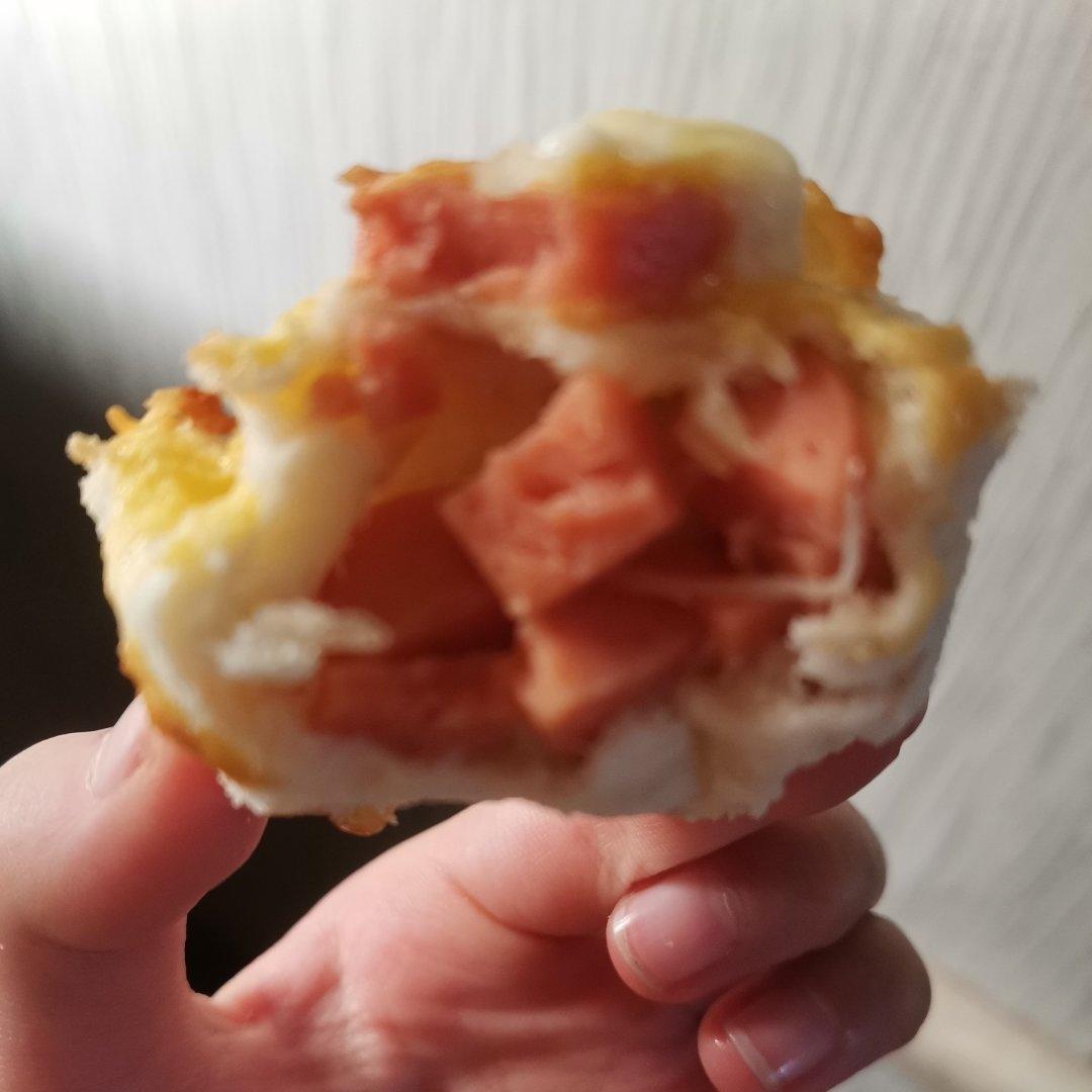 吐司隐藏吃法🔥芝士火腿月饼🥮拉丝绝了！