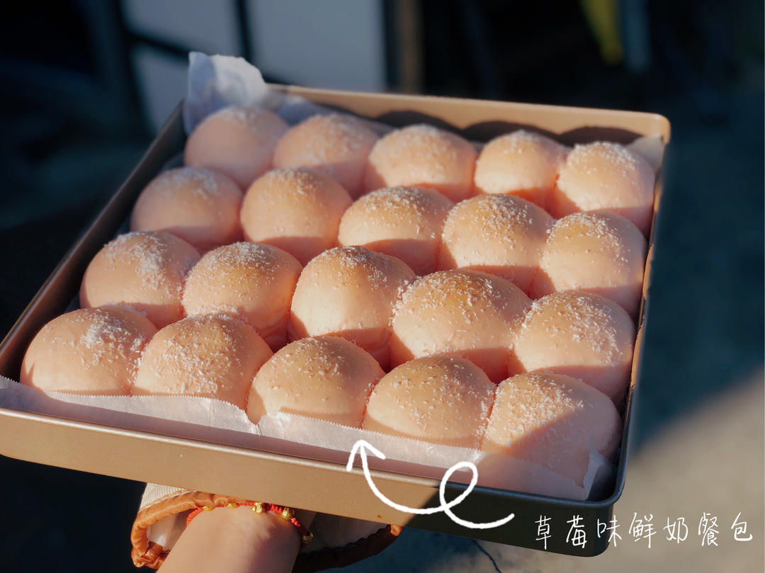 鲜奶小餐包-一次性发酵省时省力