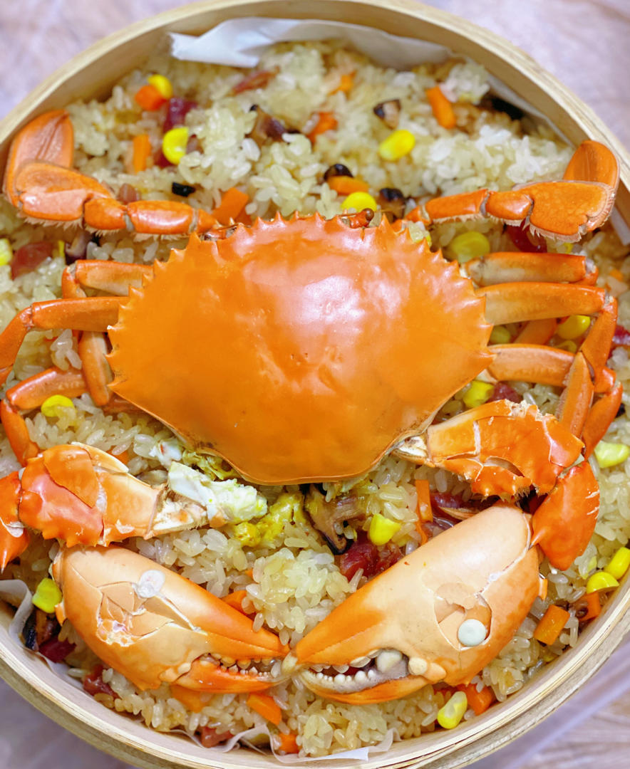 青蟹什锦糯米饭
