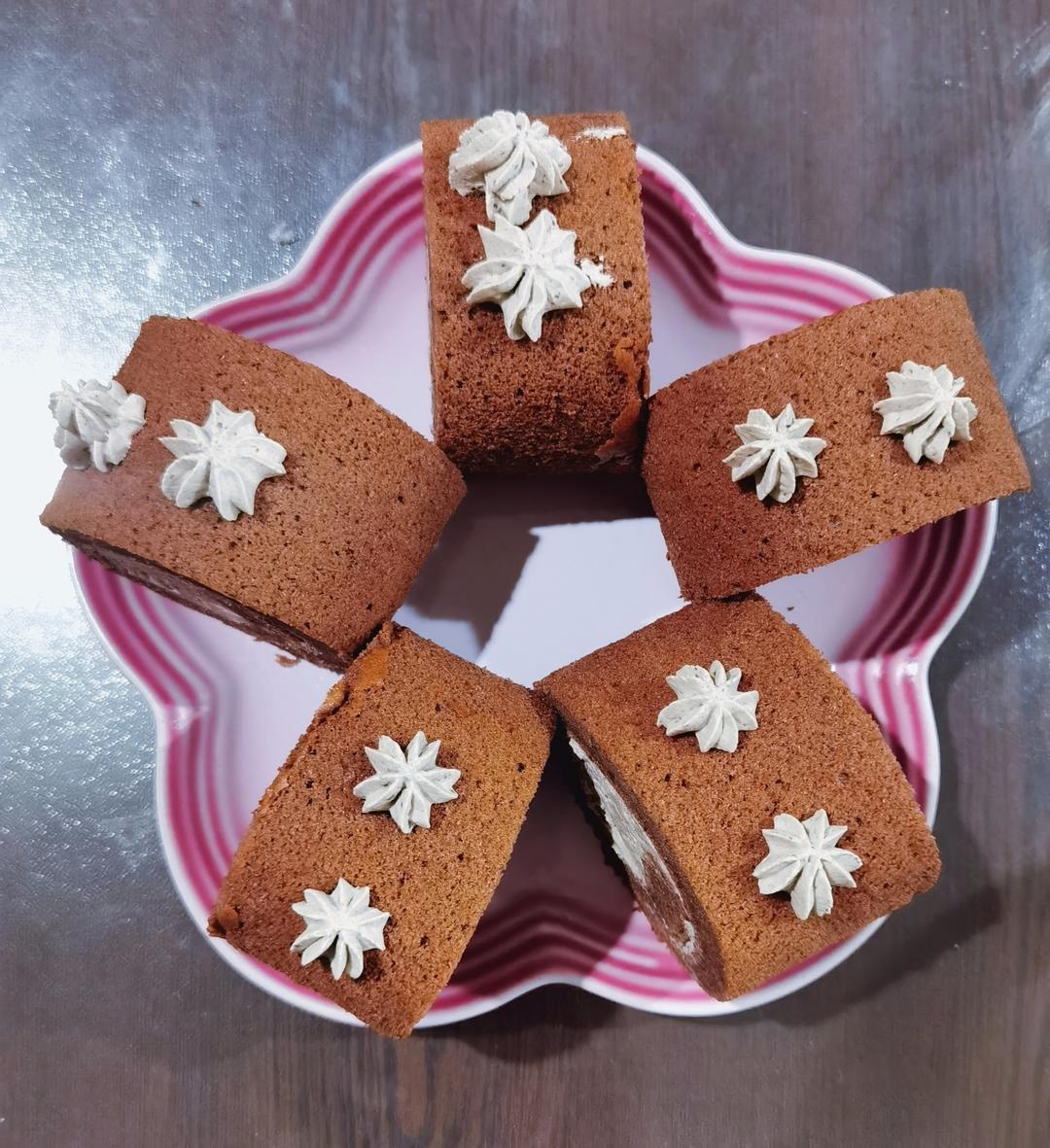 奥利奥咸奶油可可蛋糕卷