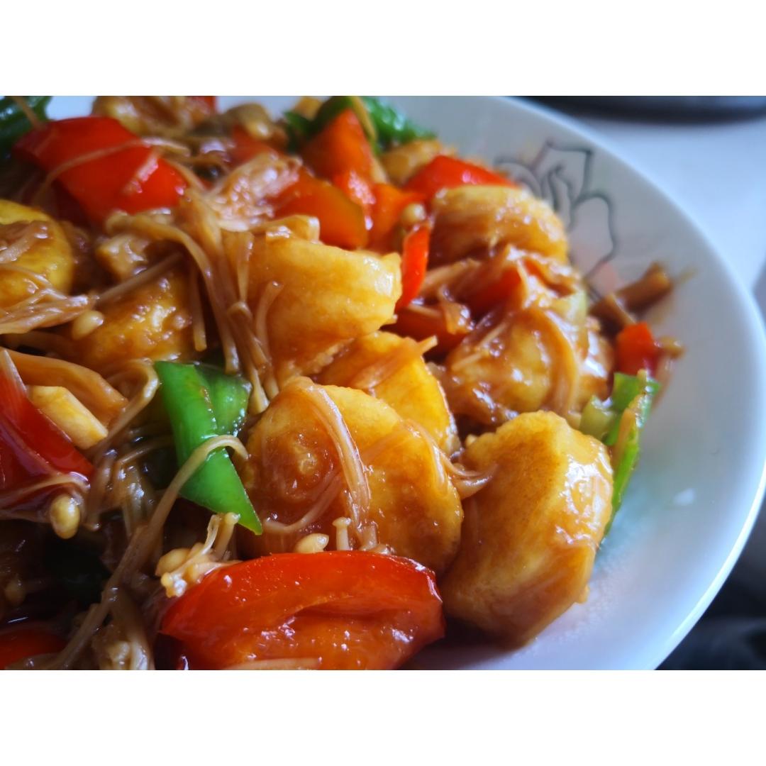 超级下饭菜--金针菇日本豆腐