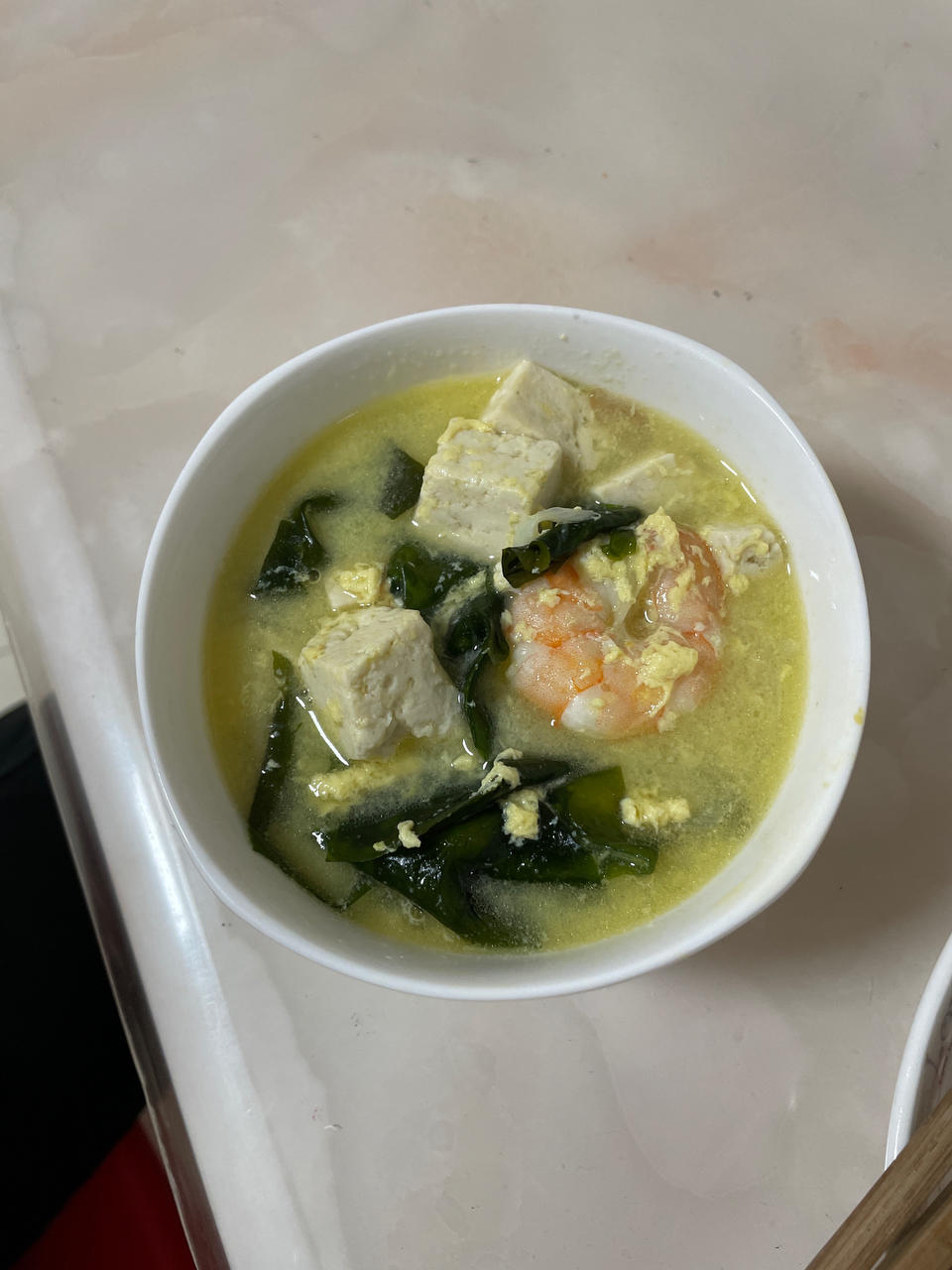 孩子增高汤 | 虾仁豆腐裙带菜汤