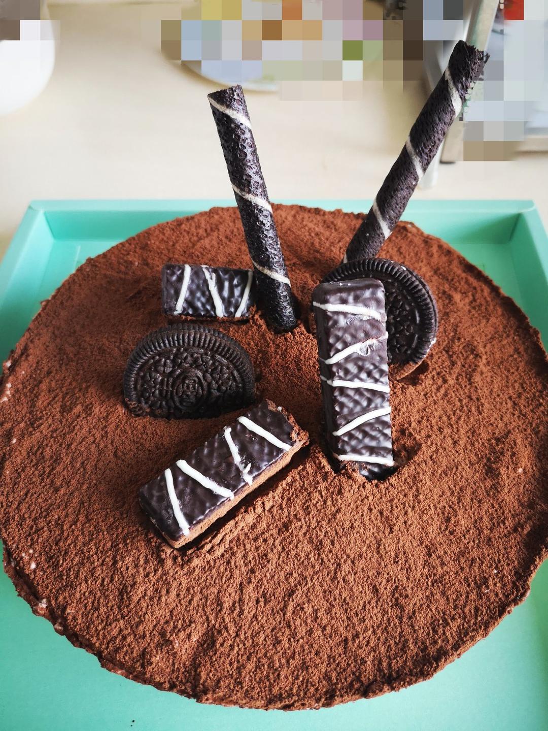 可可慕斯8寸（懒人蛋糕0失败）