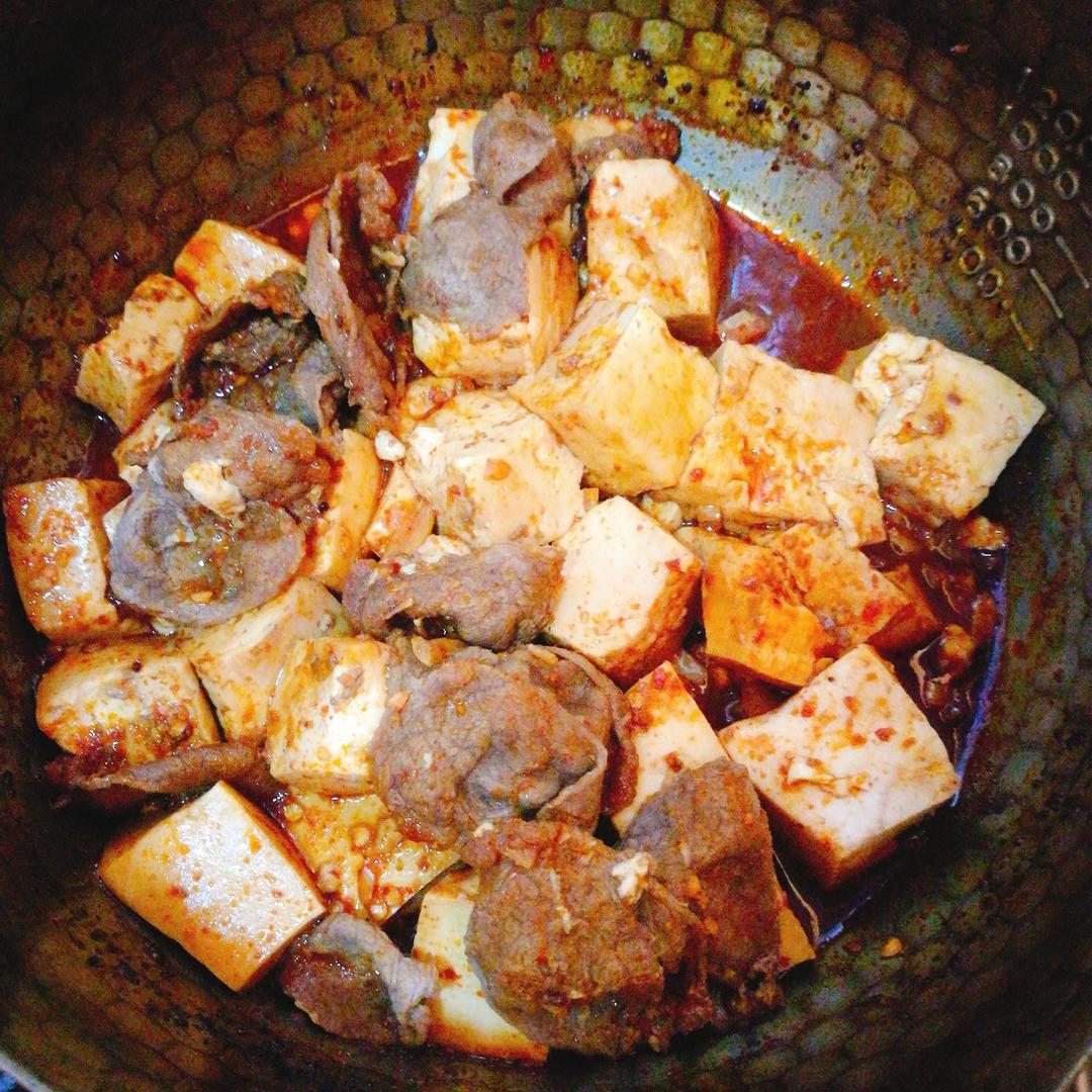 一步到位の豆腐烧肥牛