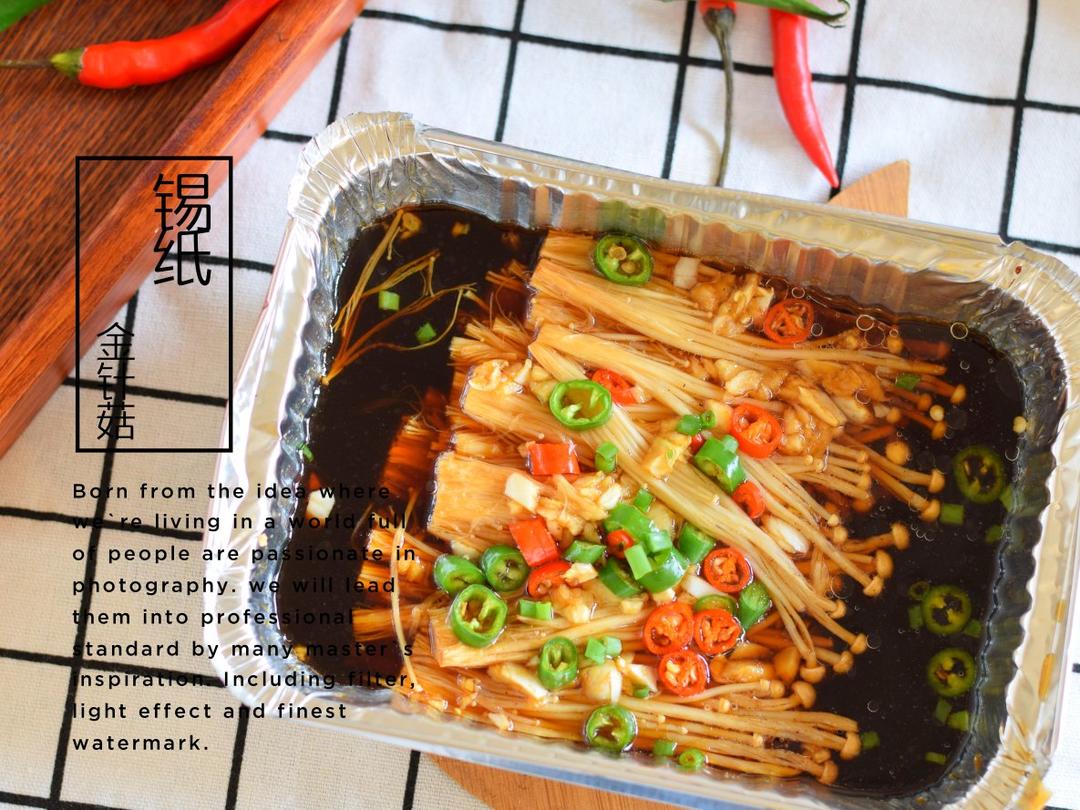 蒜蓉金针菇，简单快手的下饭神菜