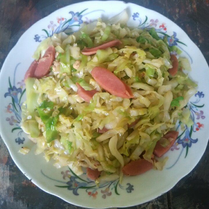 虾皮炒圆白菜