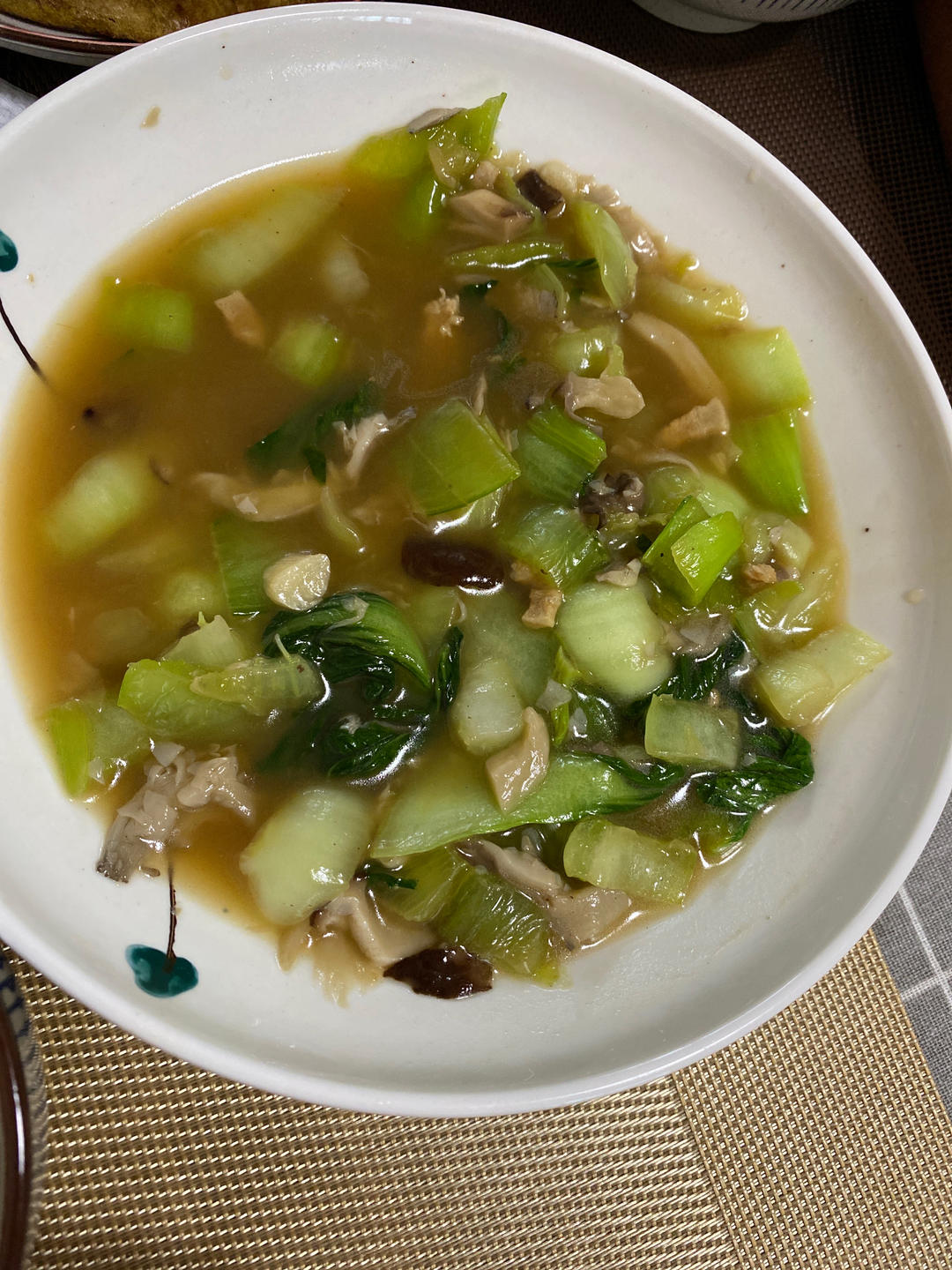 平菇炒青菜