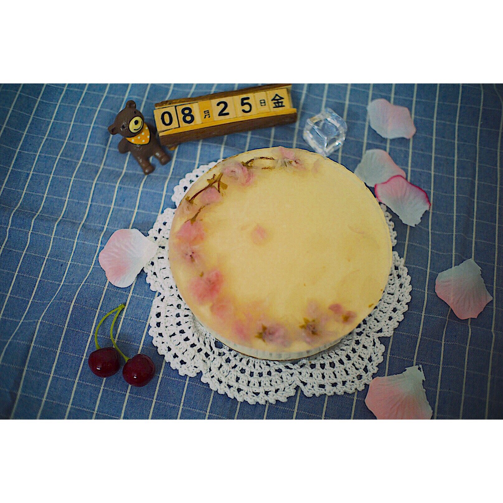 🌸樱花酸奶慕斯蛋糕🌸（超级简易版）的做法