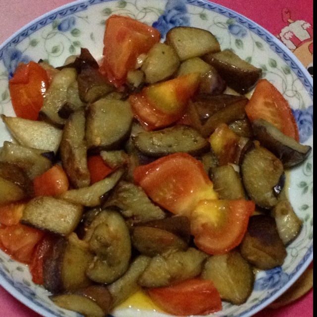 西红柿烧茄子