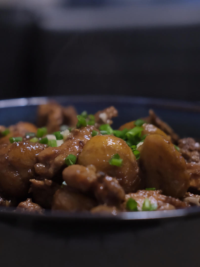 【栗子烧鸡】鸡肉都给你吃，栗子归我~