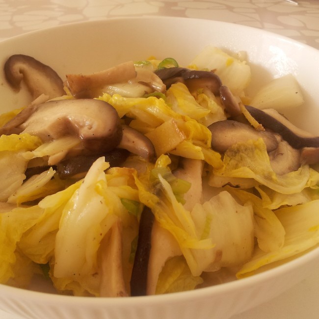 耗油香菇白菜