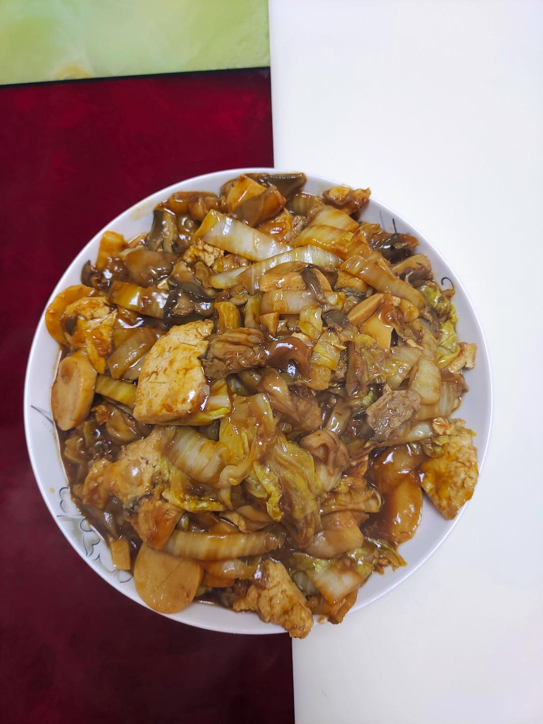 给肉都不换白菜豆腐煲