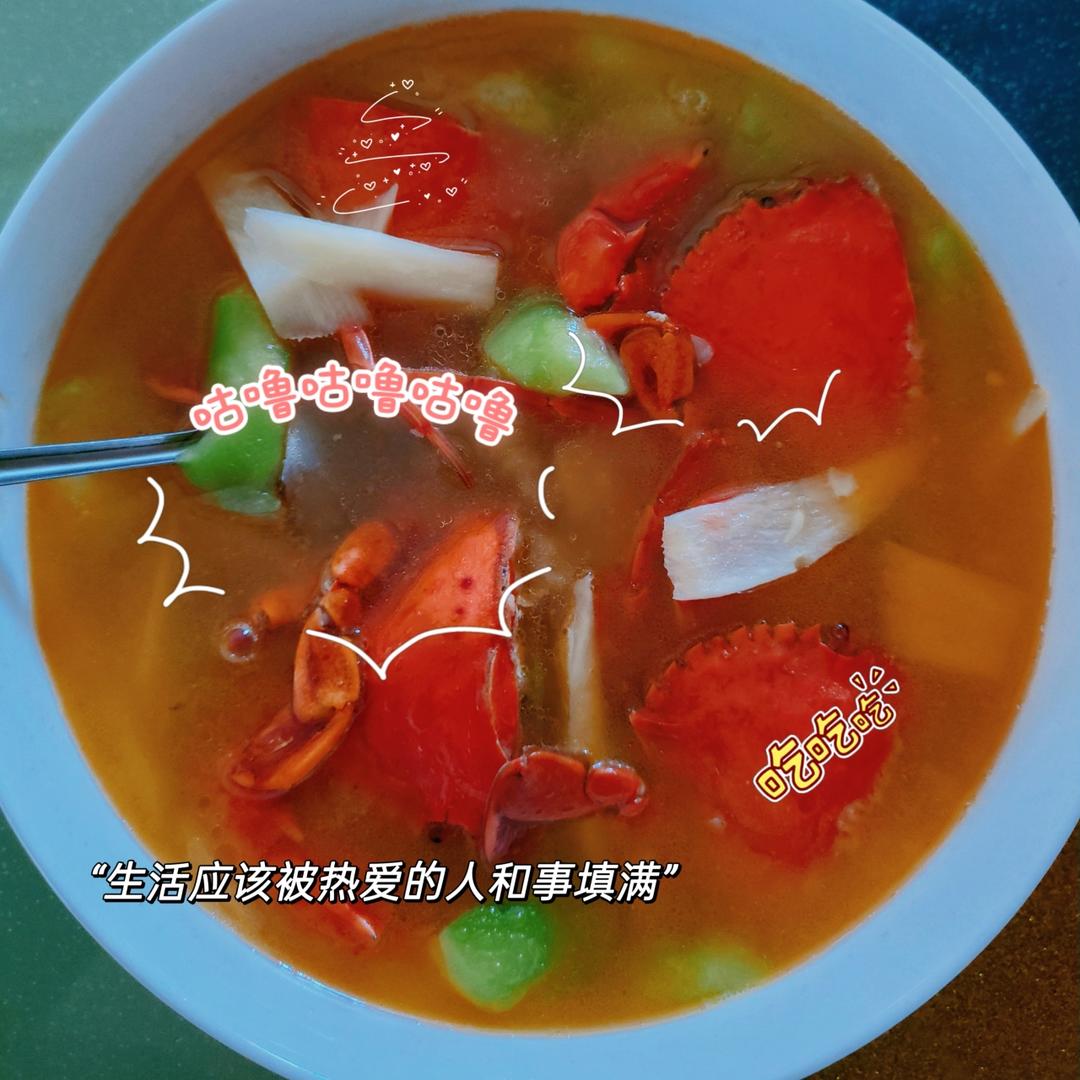 青蟹丝瓜汤
