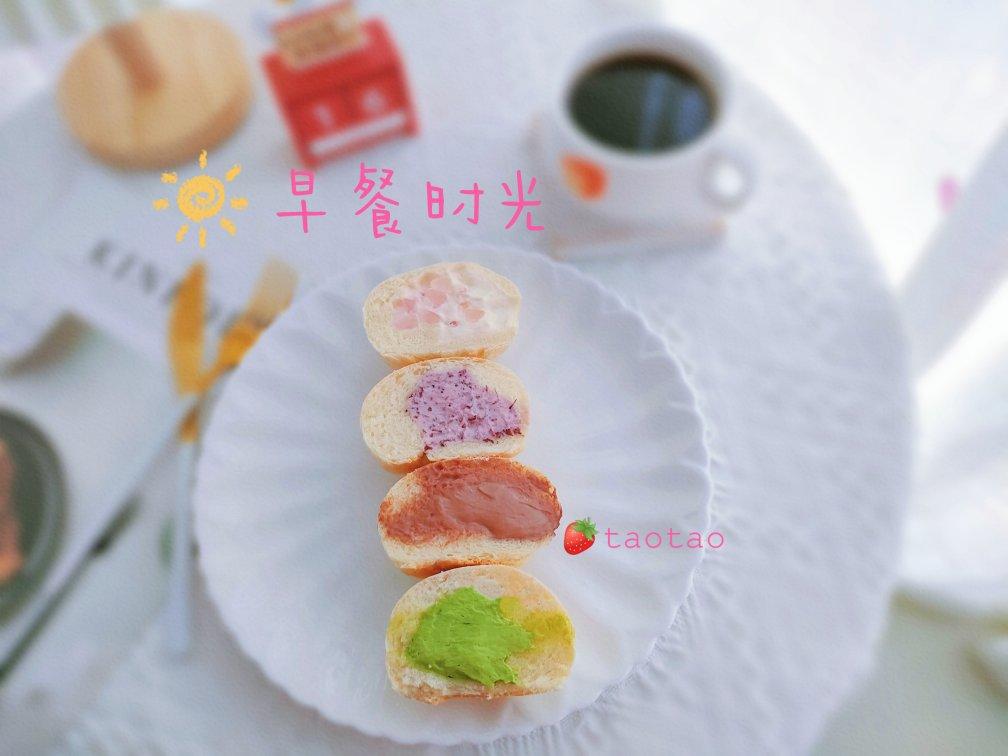 3种口味日式冰淇淋面包｜一次搞定｜夏日专属｜低油低糖｜清新冰爽