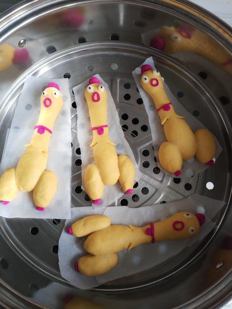 卡通造型馒头-尖叫鸡